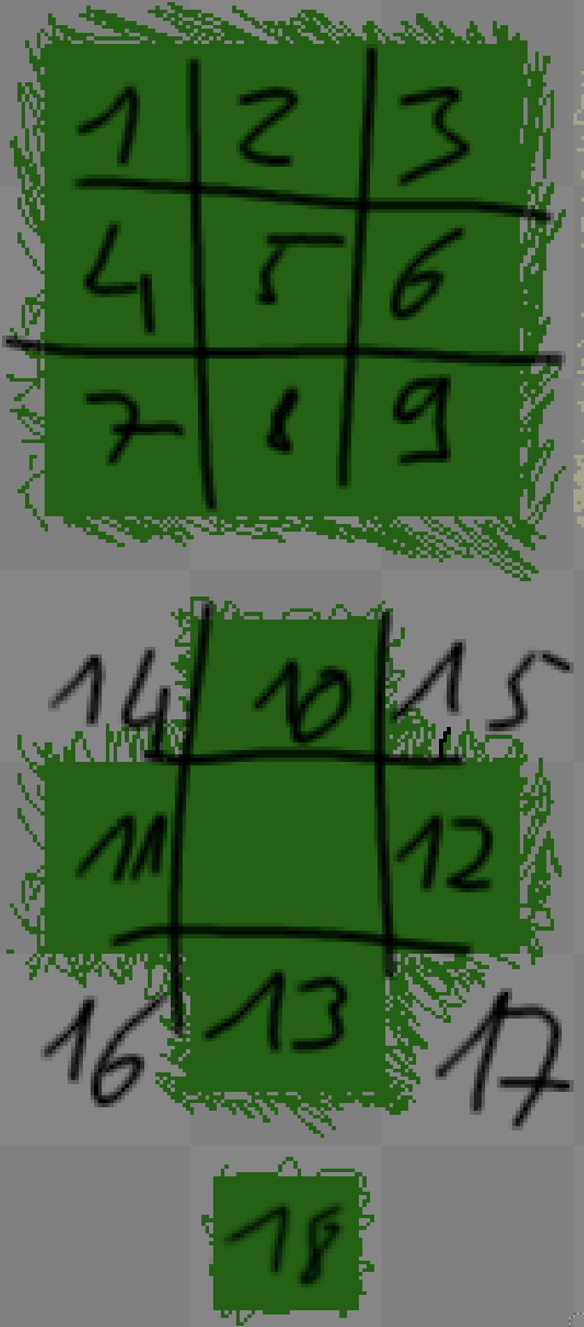 Tiles numérotés