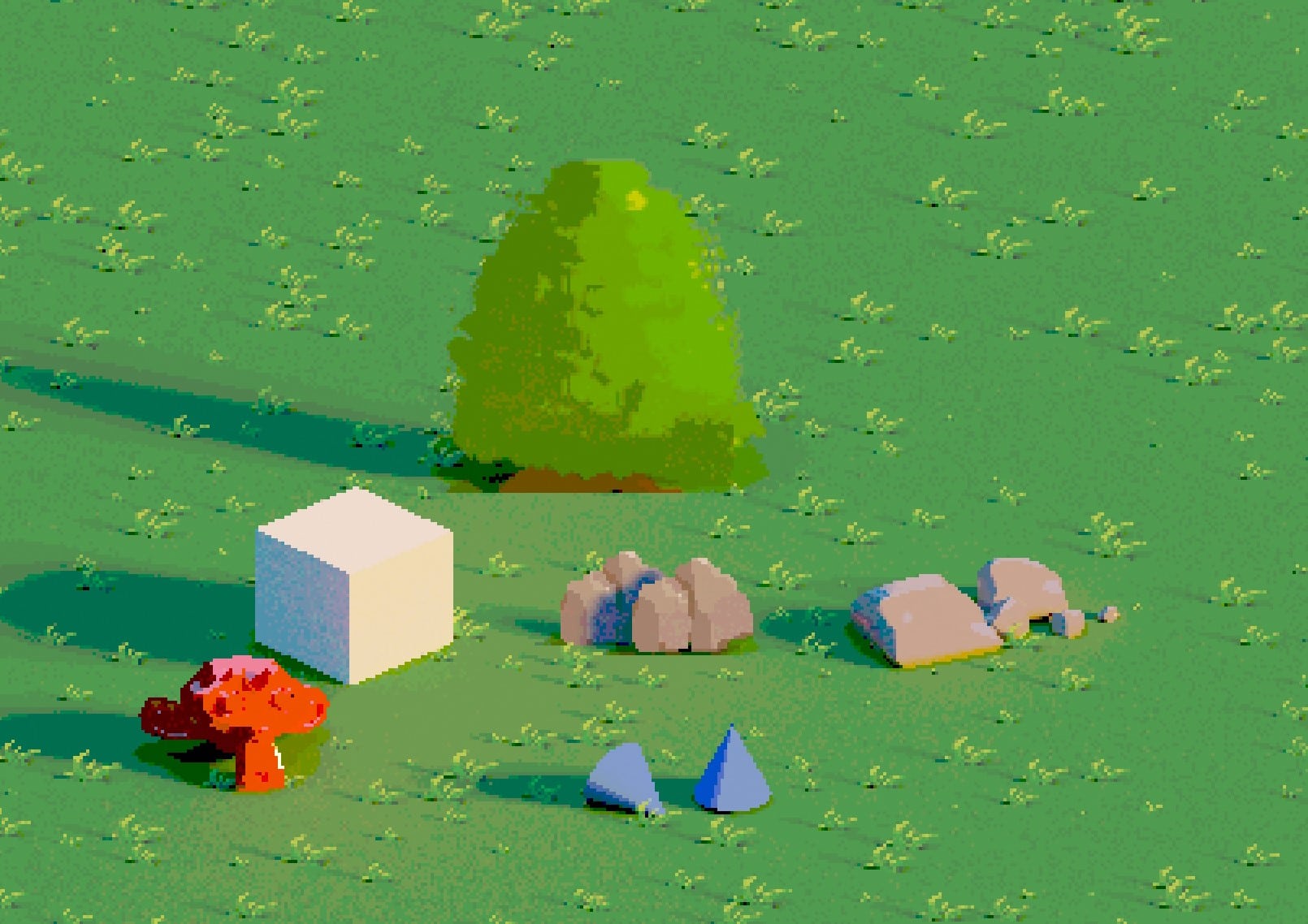 Pixel art dans Blender