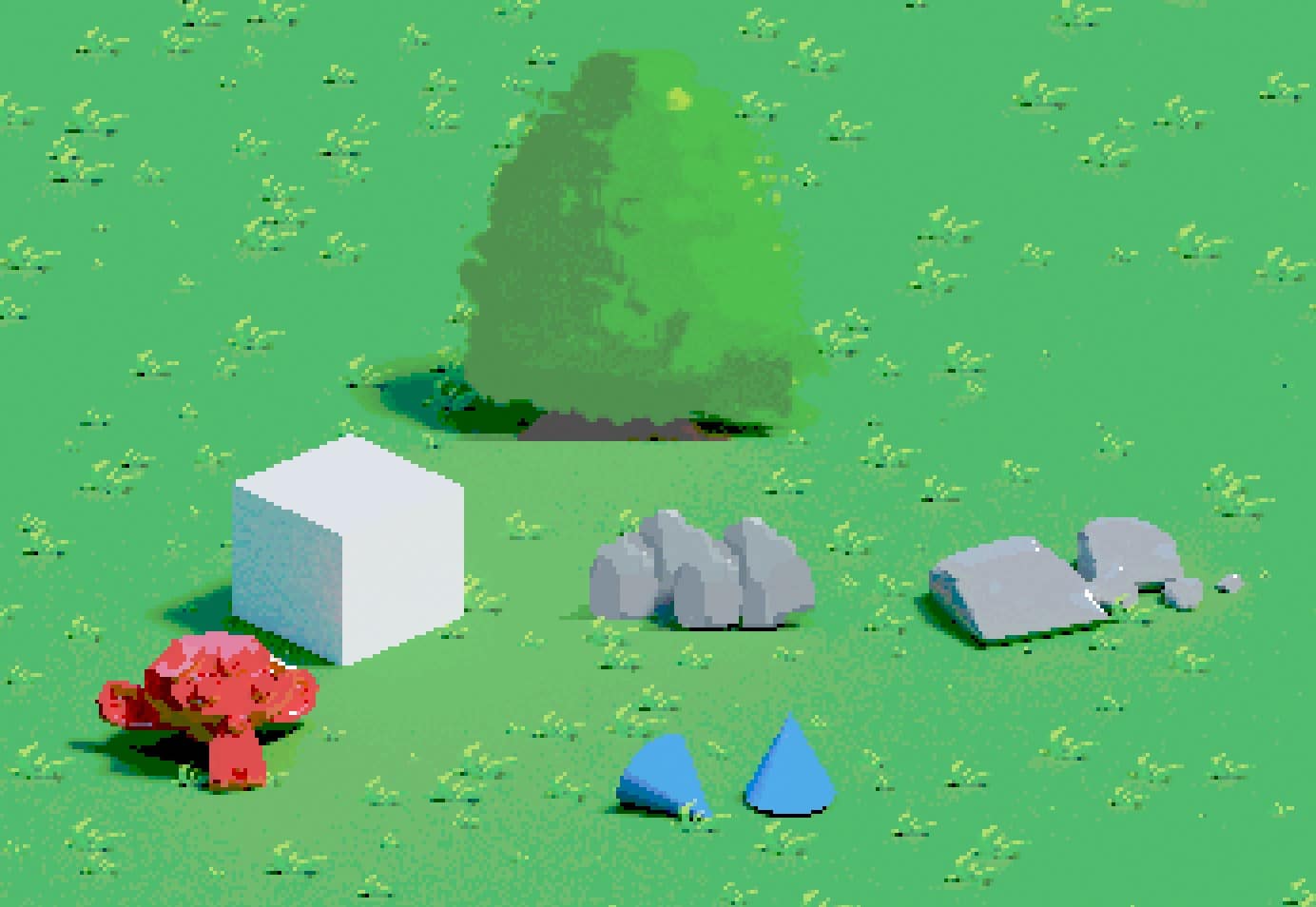 Pixel art dans Blender