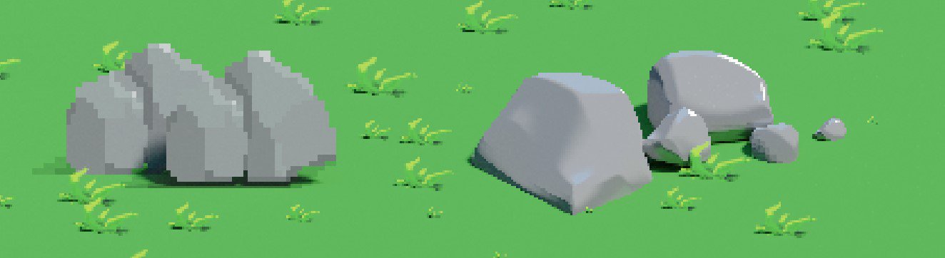 Pixel art dans Blender