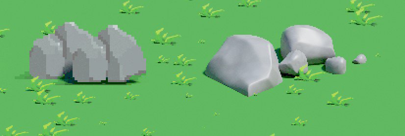 Pixel art dans Blender