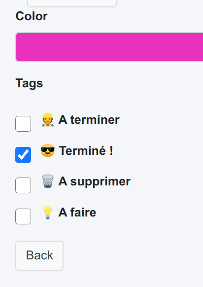 Gestion des tags